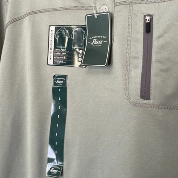 Bass Men's NEW With Tags Whitewater Polo Shirt Heather Gray Size Large‎ (L) - Picture 3 of 10
